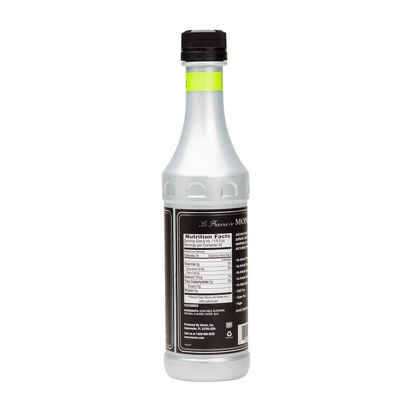 Monin Cucumber Flavor Concentrate 375ml Bottle - Image 2